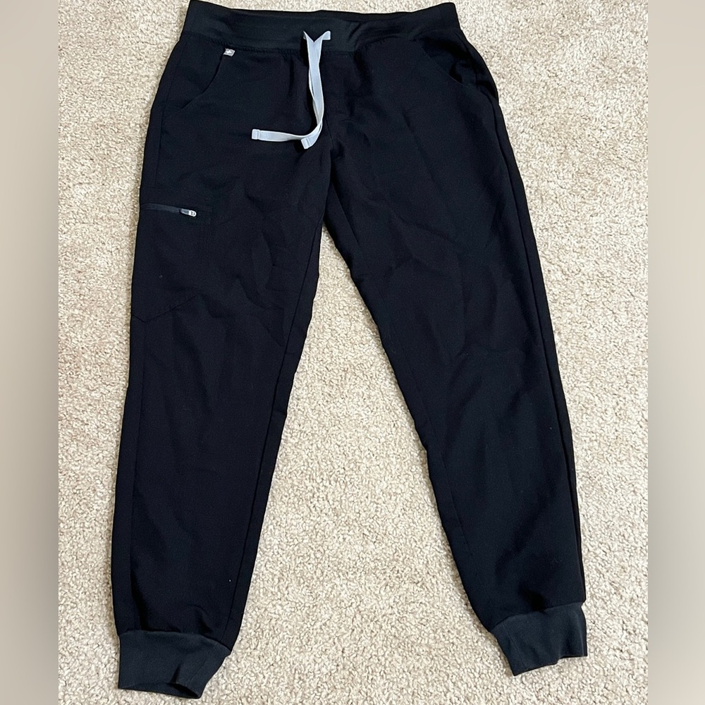 Figs Black Sweatpants Joggers